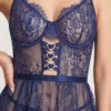 Navy Lace Nighty for Women in Pakistan