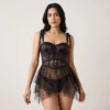 Black Corset Babydoll Nighty for Women Pakistan