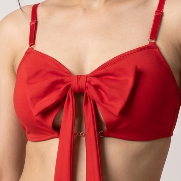 Red Bow Bra Panty Set for Women in Pakistan