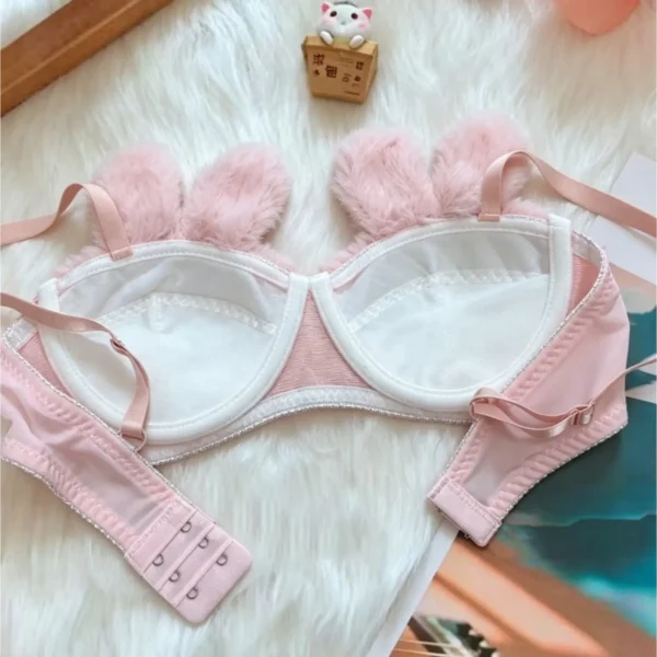 Rabbit Plush Bra Panty Set for Women Pakistan