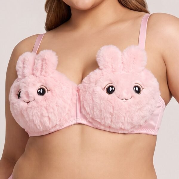 Cute Plush Bunny Bra Panty Set Pakistan