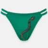green bra panty set