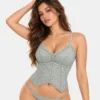 High quality women camisole tops with lace and padding featuring geometric lace camisole pattern.