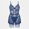 Navy Lace Nighty for Women in Pakistan