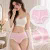 Comfortable hipster panties crafted from soft cotton fabric for reliable female undergarments.
