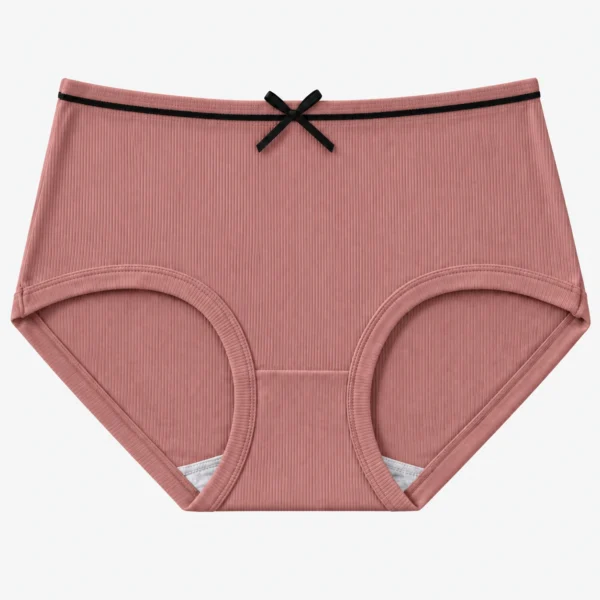 Comfortable ribbed underwear designed as stretch hipster panties for daily ease.