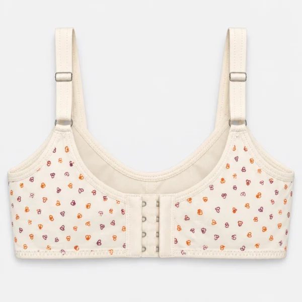 Heart Print Soft Cup Bra for Women Pakistan
