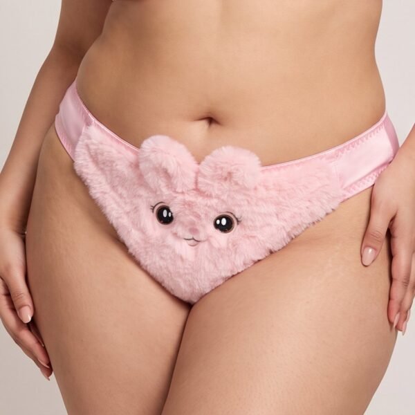 Cute Plush Bunny Bra Panty Set Pakistan