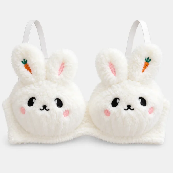 Rabbit Plush Bra Panty Set for Women Pakistan