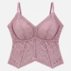 Geometric pattern camisole offering women's lace camisole styling with soft padded support.