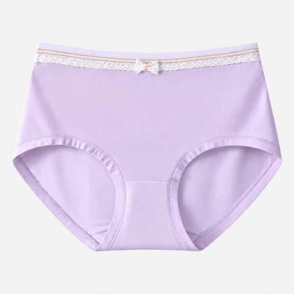 Light purple lavender best cotton panties crafted as hipster undies with high quality cotton comfort.