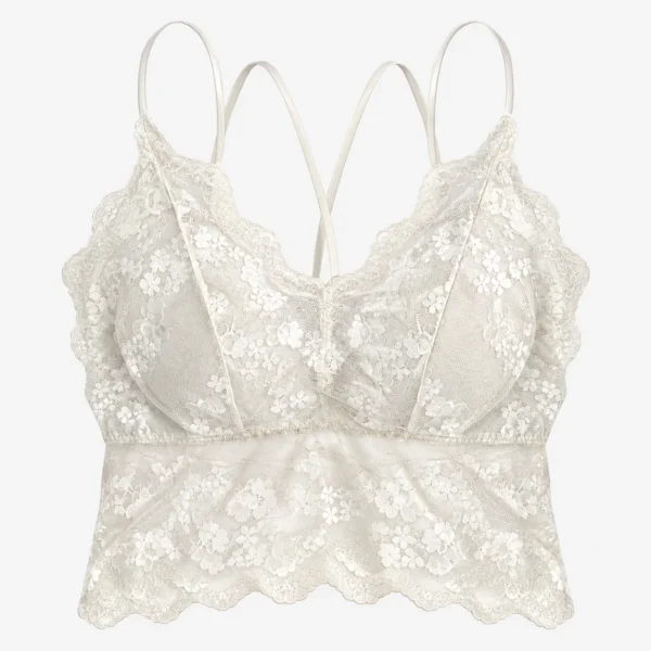 Padded camisole bra designed as a women's camisole top with built-in bust support.