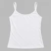 Plain white cotton shameez and undergarment camisole for women flat lay on neutral background.