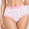 Printed underwear available when you buy underwear online for women's soft stretch comfort.