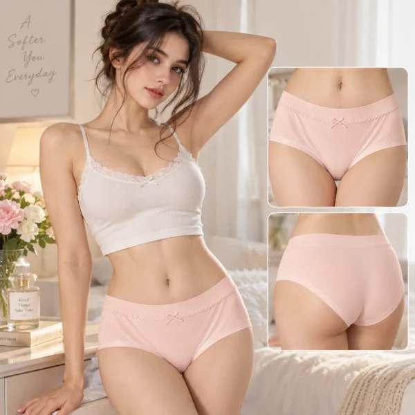 Comfortable sexy panties styled as sexy hipster panties with a soft stretch waistband.