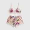 Floral Satin Cami Shorts Set for Women Pakistan