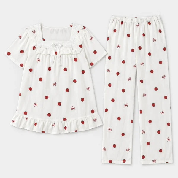 Strawberry Night Dress for Women in Pakistan