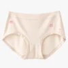Light apricot cream hipster underwear featuring comfortable underwear for women in soft cotton panties styling.