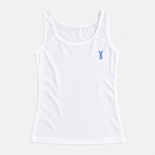 Plain white cotton shameez and broad strap camisole flat lay on light background.