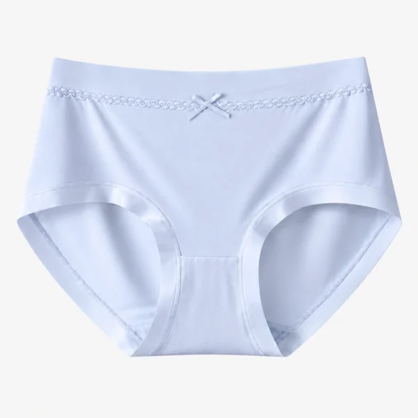 Solid color panties styled as women's hipster underwear with mid-rise fit and clean finish.