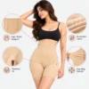 High waist body shaper nude color aur women's tummy shaper shorts.