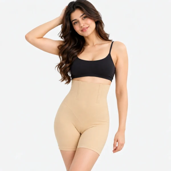 Nude color tummy control body shaper aur high waist shaper for women.