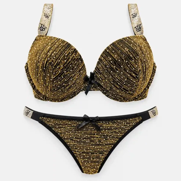 Padded Shimmer Bra Panty Set for Women Pakistan