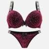 Padded Shimmer Bra Panty Set for Women Pakistan