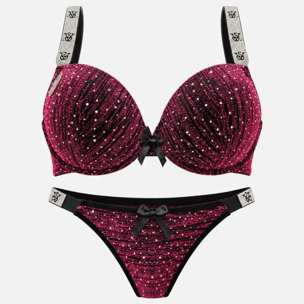 Padded Shimmer Bra Panty Set for Women Pakistan